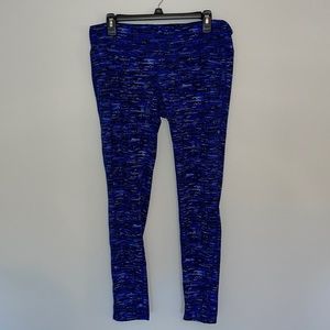 Blue camo leggings